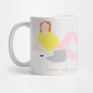 Home officing girl Mug